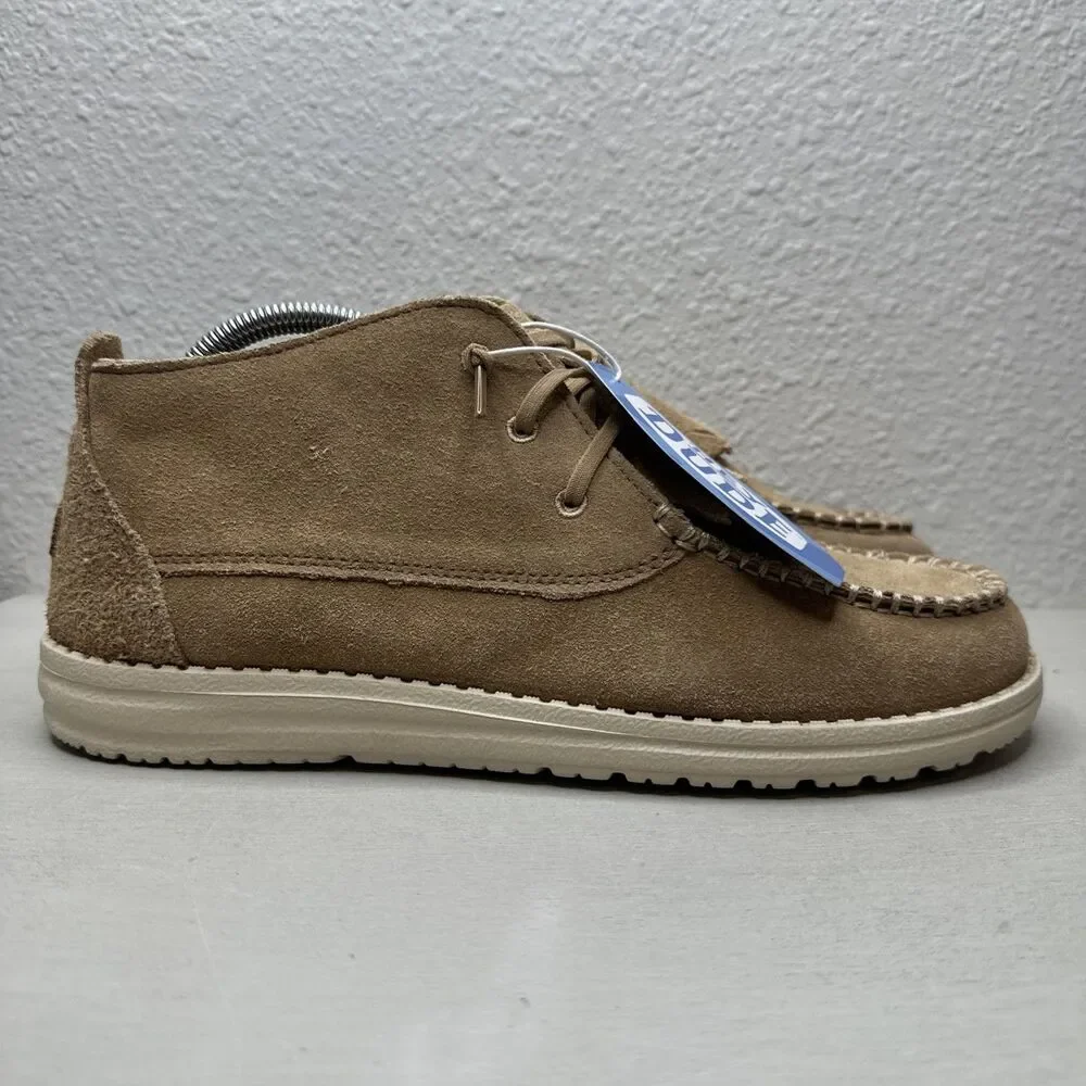 Hey Dude Wendy Mid Elevated Chestnut Ankle Booties Women’s Size 12